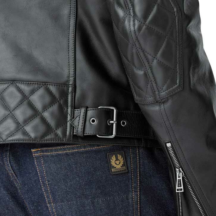 BELSTAFF｜アイビー モーターサイクル ジャケット｜レザー｜ブラック｜モデル着用