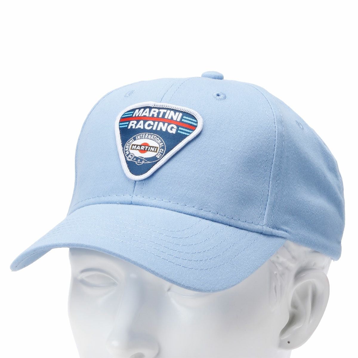 MARTINI RACING｜マルティニ レーシング インターナショナル クラブ キャップ｜帽子｜パールブルー｜着用