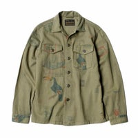 Replay｜コットンツイルアーミージャケット｜ファブリック｜ライトミリタリー