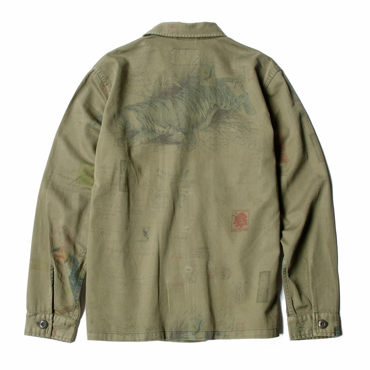 Replay｜コットンツイルアーミージャケット｜ファブリック｜ライトミリタリー