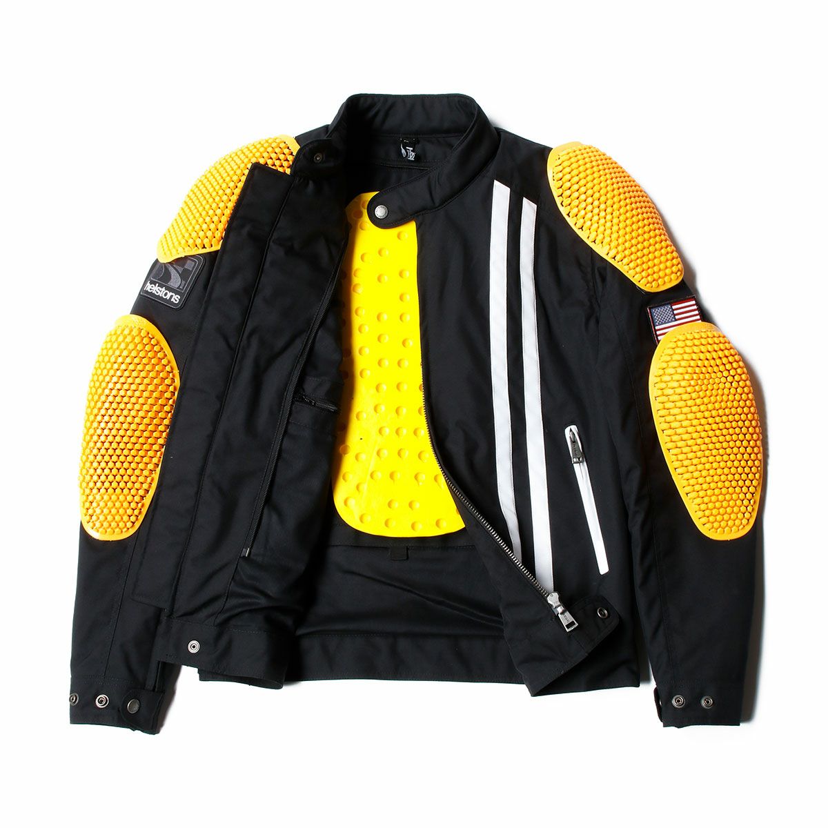 helstons｜コブラ スネーク ジャケット｜ファブリック｜ブラック