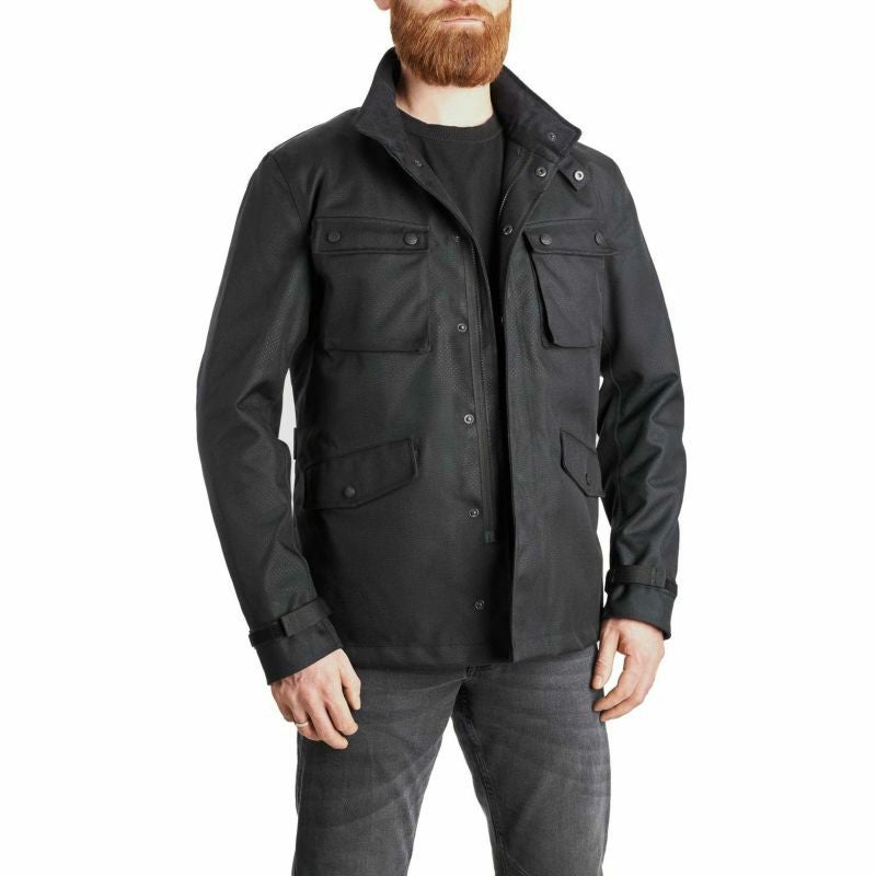 PANDO MOTO｜M65 WP ジャケット ｜ファブリック｜ブラック｜モデル着用