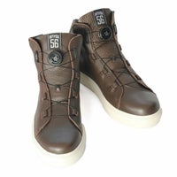 56design｜フィフティシックス レザー ライディング シューズ｜スニーカータイプ｜ダークブラウン