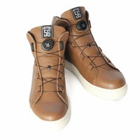 56design｜フィフティシックス レザー ライディング シューズ｜スニーカータイプ｜ブラウン