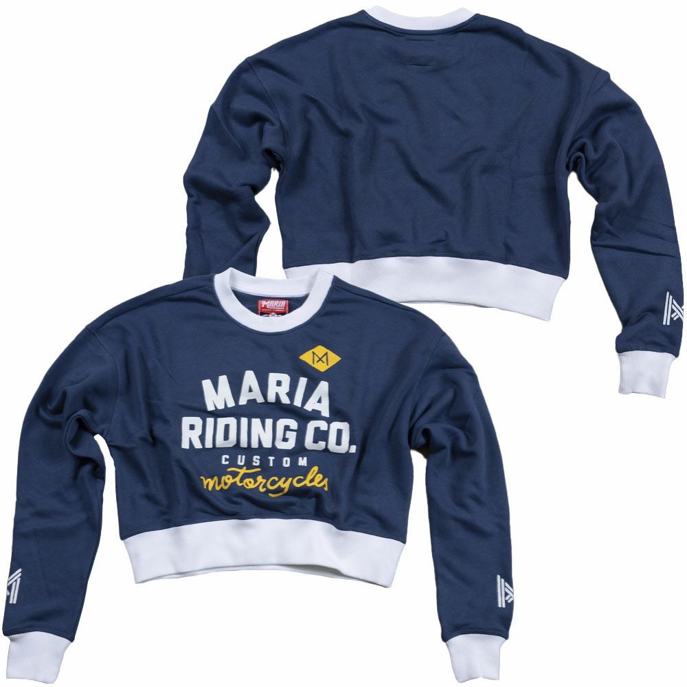 Maria Riding Company｜ブラーヴァ ウーマン スウェットシャツ｜ネイビーブルー