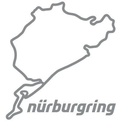 Nurburgring｜ニュルブルクリンク ステッカー 8cm｜クローム