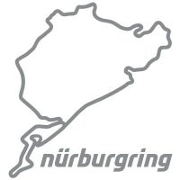 Nurburgring｜ニュルブルクリンク ステッカー 8cm｜クローム