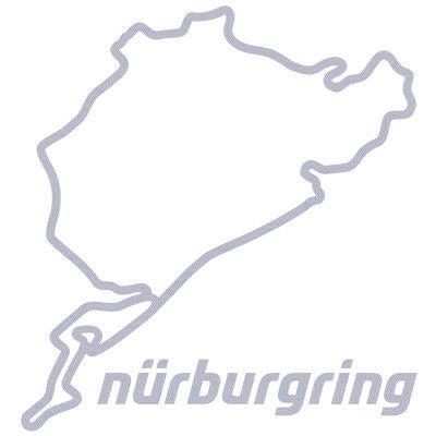Nurburgring｜ニュルブルクリンク ステッカー 8cm｜シルバー