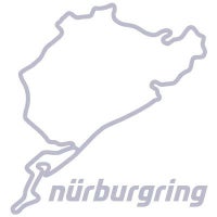 Nurburgring｜ニュルブルクリンク ステッカー 8cm｜シルバー