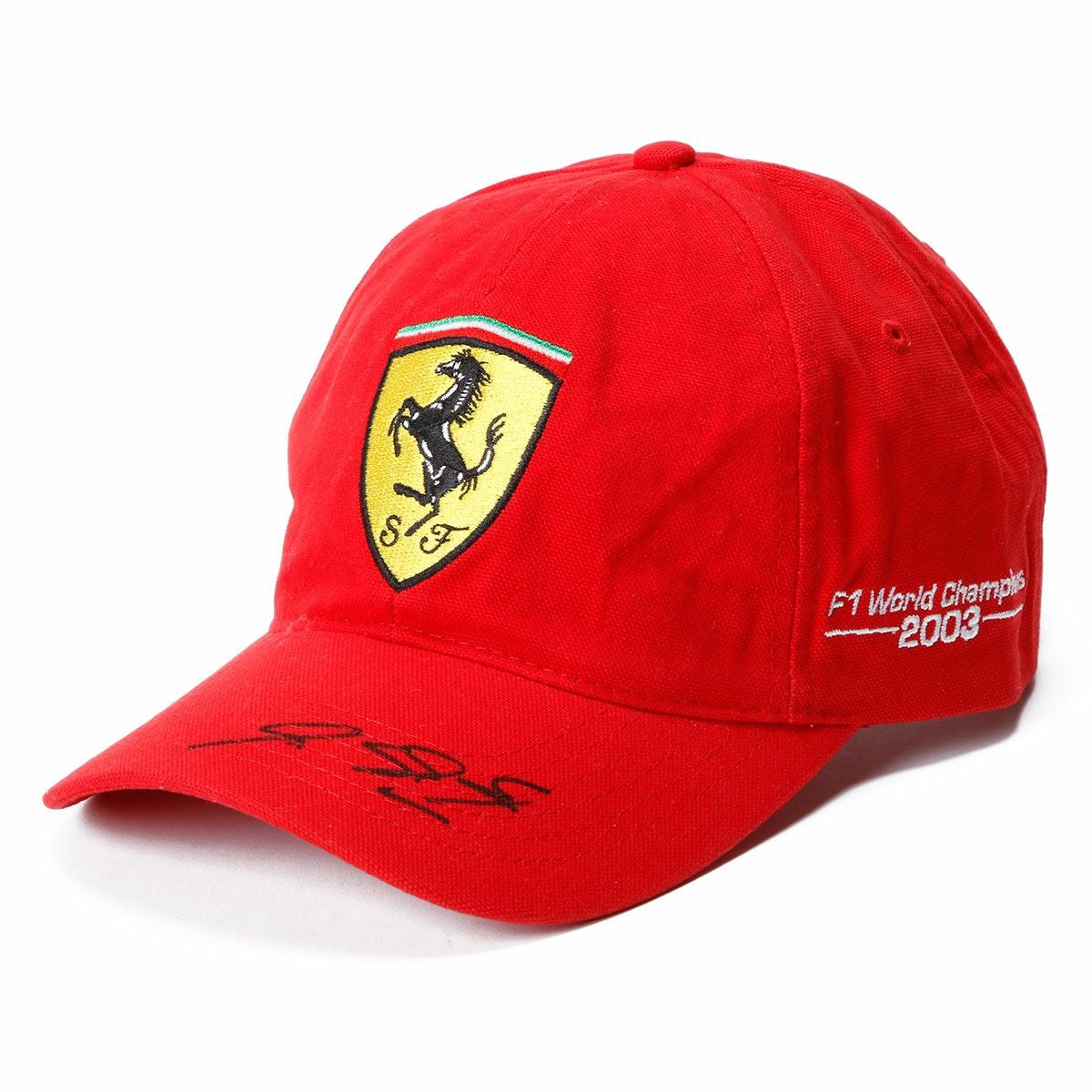 2003 フェラーリ M．シューマッハ 直筆サイン入フォト フェラーリ ミハエル・シューマッハ 直筆サイン入り 2003 チャンピオン