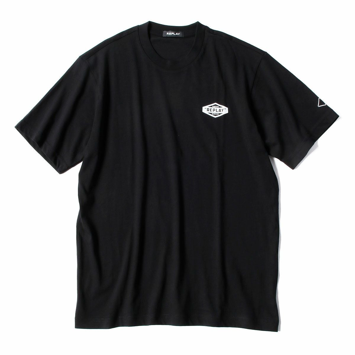 Replay｜カスタム プリントジャージ Tシャツ｜ブラック