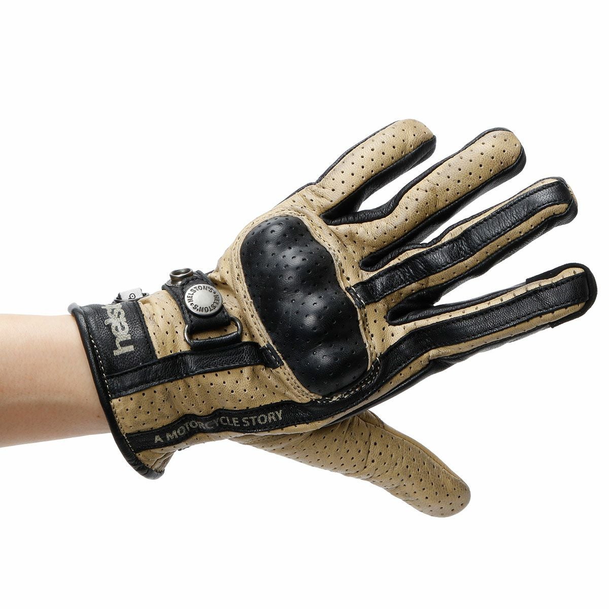 helstons｜タニタ エア グローブ レディ｜サマー｜ベージュ｜モデル着用