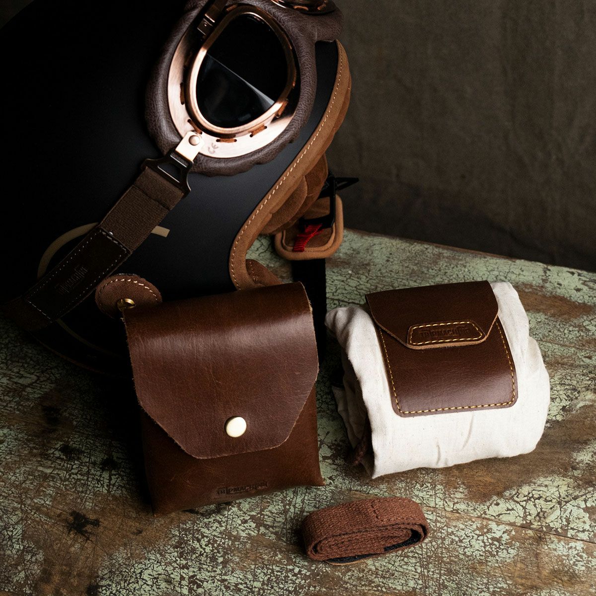 Trip Machine｜トゥルーパー ヘルメット バッグ｜その他バッグ｜コニャック