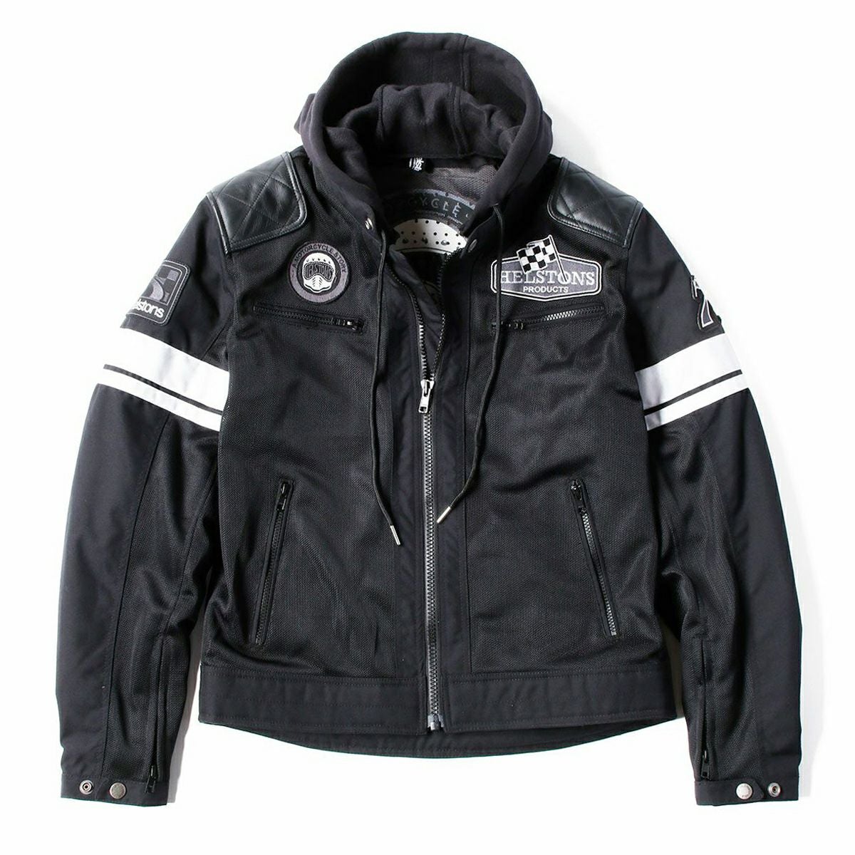 helstons｜リボルテ エア メッシュ ジャケット｜ブラック