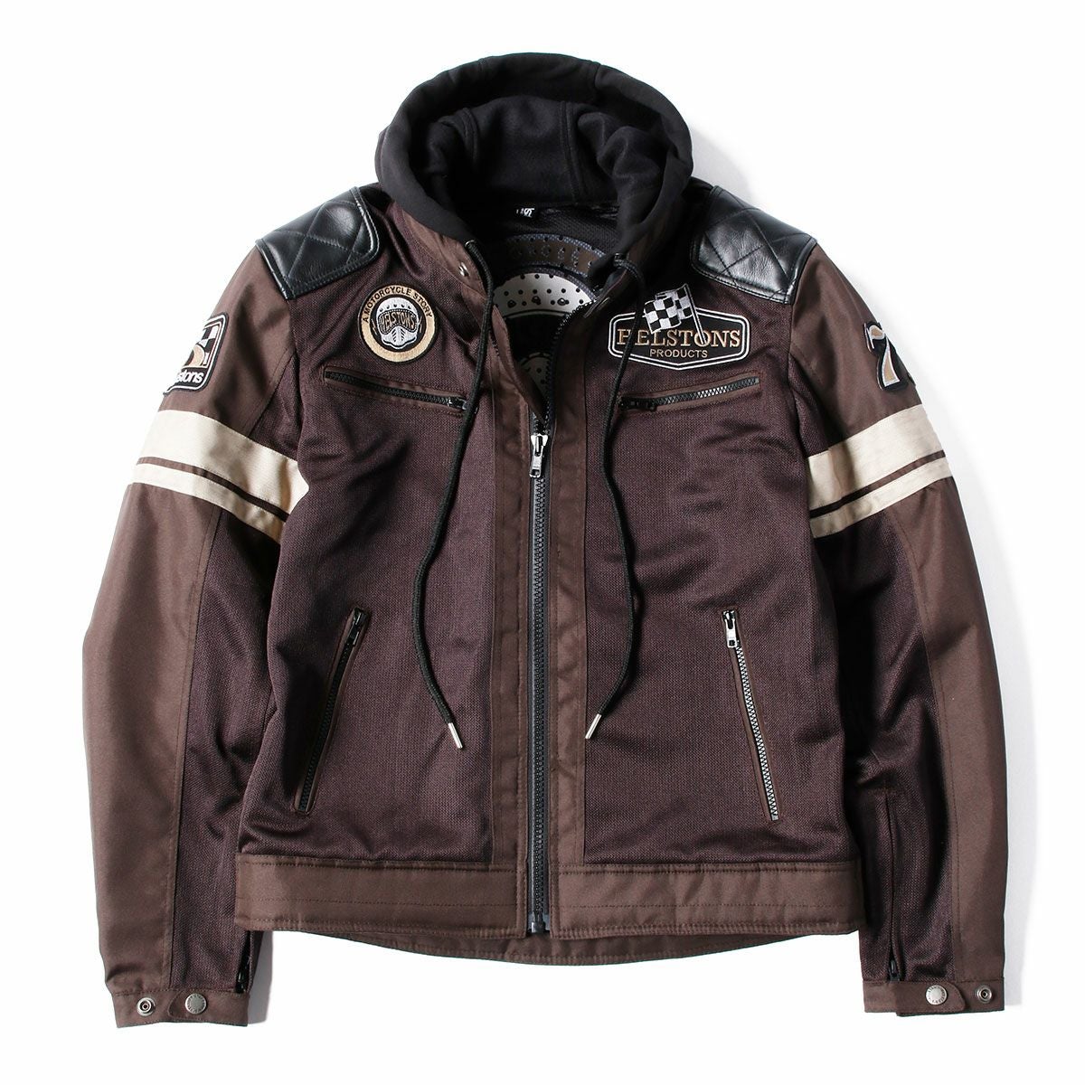 helstons｜リボルテ エア メッシュ ジャケット｜ブラウン