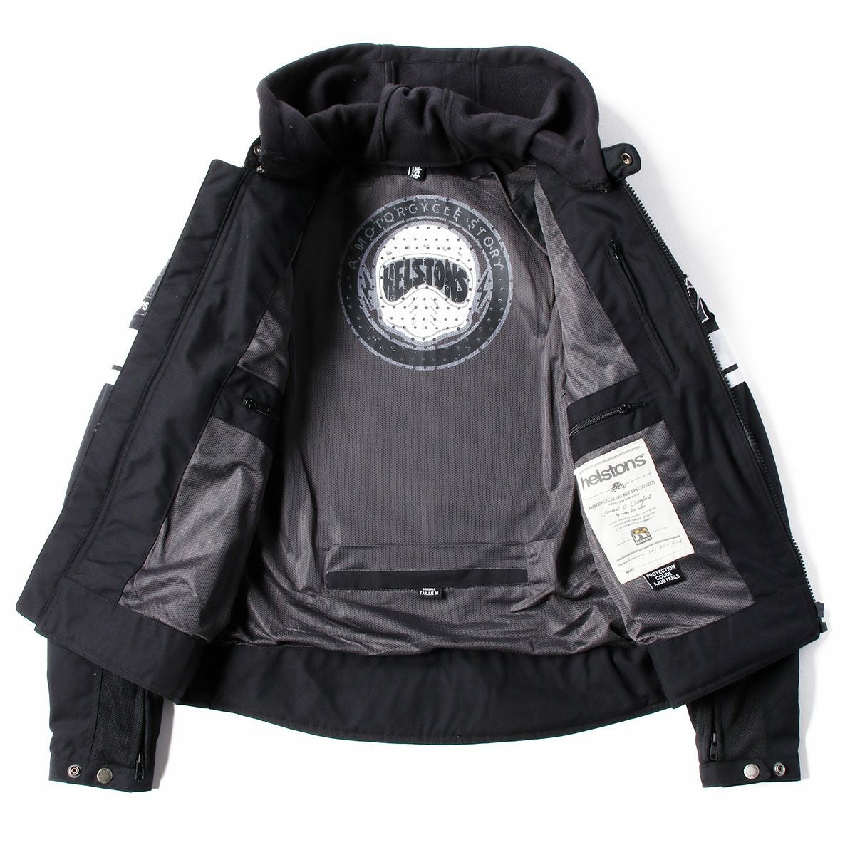 helstons｜リボルテ エア メッシュ ジャケット｜ブラック
