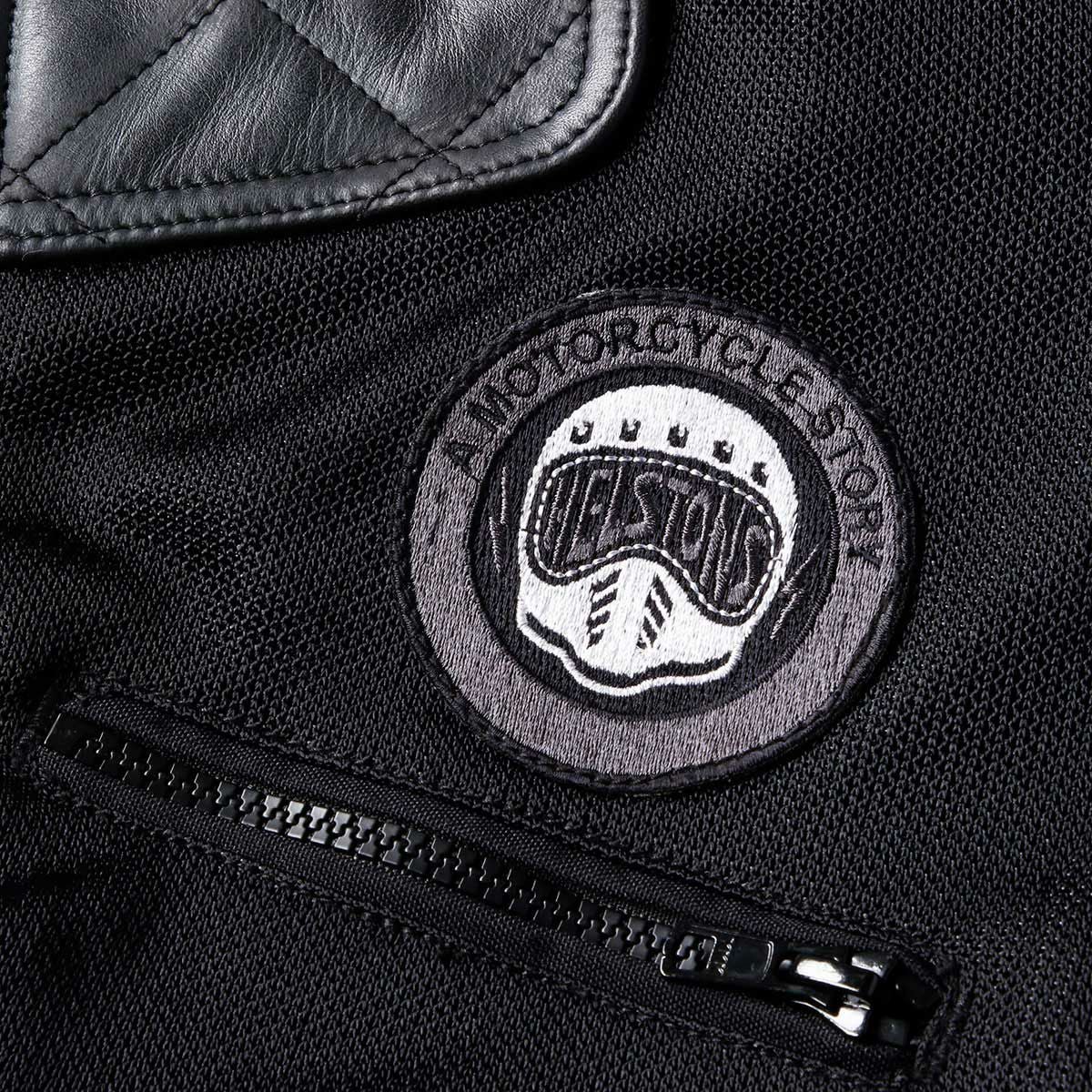 helstons｜リボルテ エア メッシュ ジャケット｜ブラック