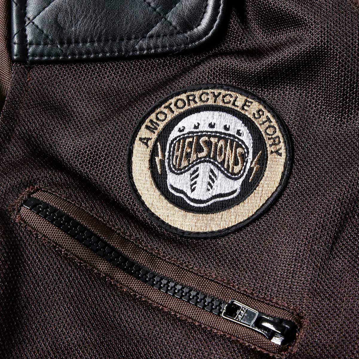 helstons｜リボルテ エア メッシュ ジャケット｜ブラウン