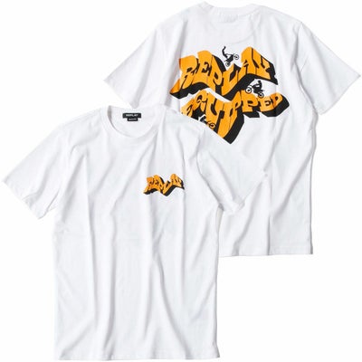 Replay｜バイカープリント オーガニックコットン Tシャツ｜