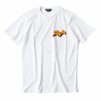 Replay｜バイカープリント オーガニックコットン Tシャツ｜ホワイト