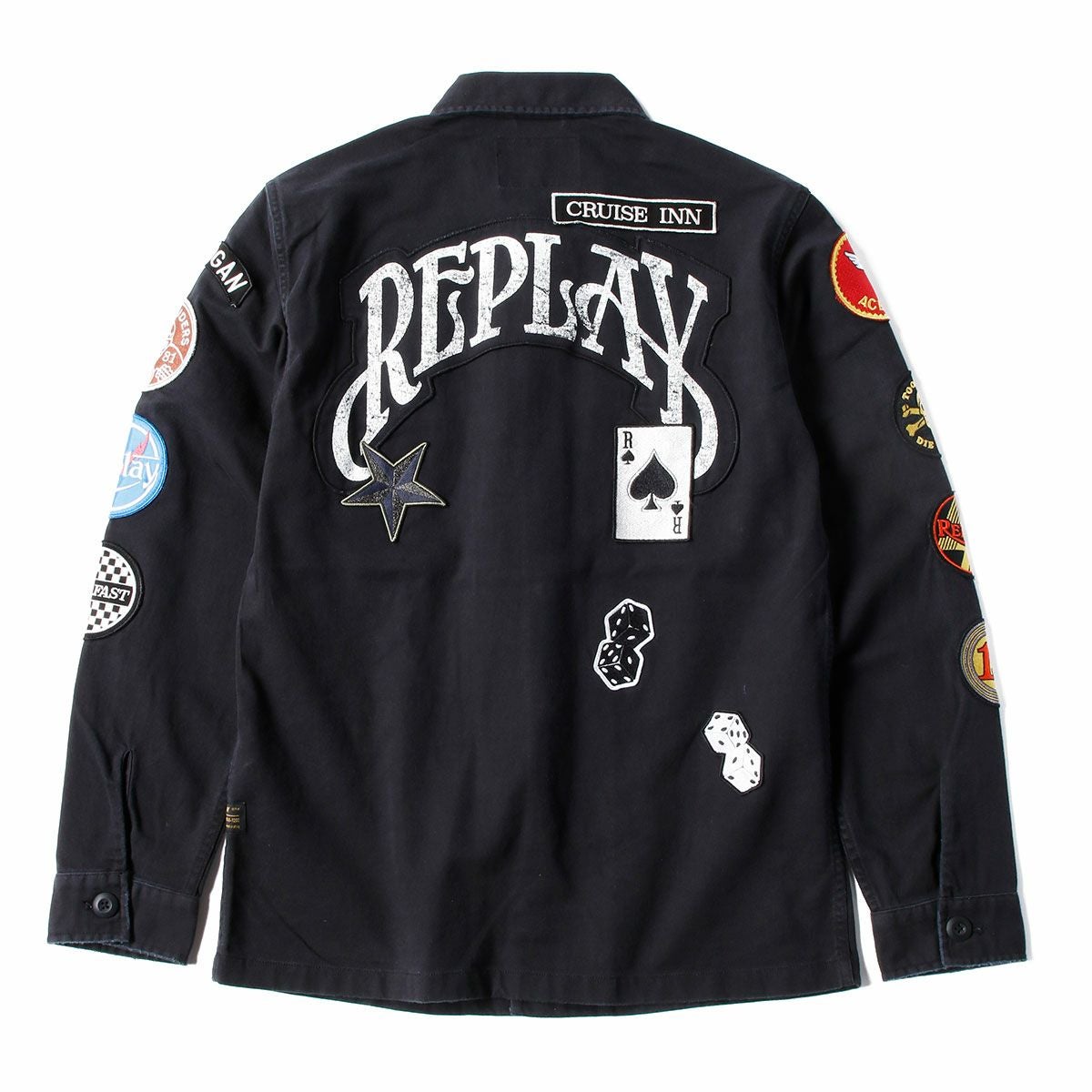 Replay｜アーミー ジャケット｜ファブリック｜ブラック