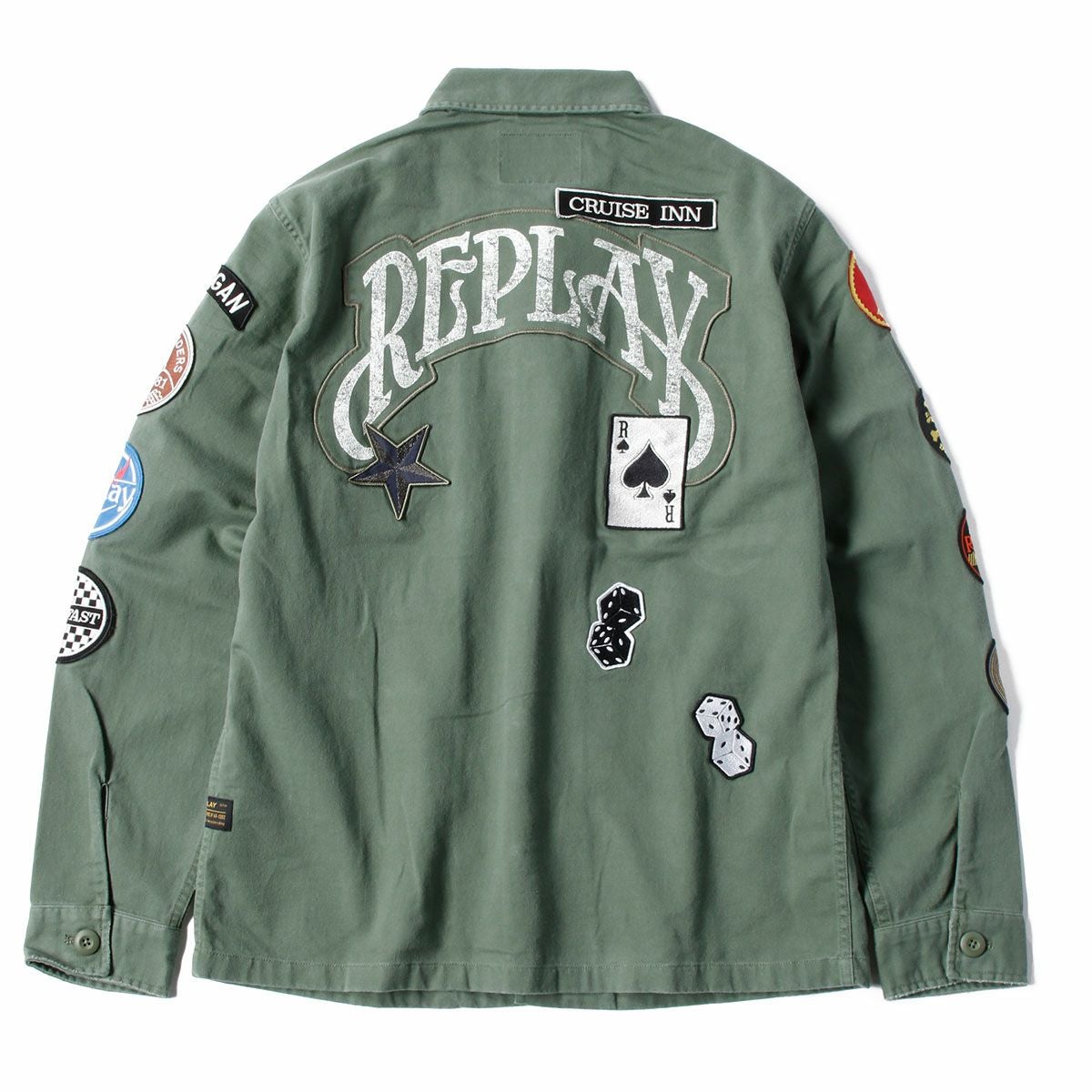 Replay｜アーミー ジャケット｜ファブリック｜オリーブ