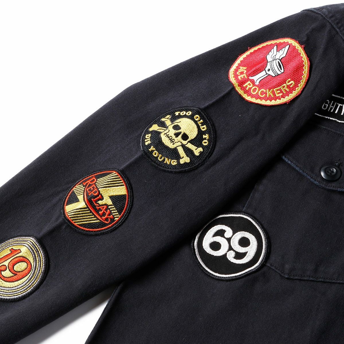 Replay｜アーミー ジャケット｜ファブリック｜ブラック