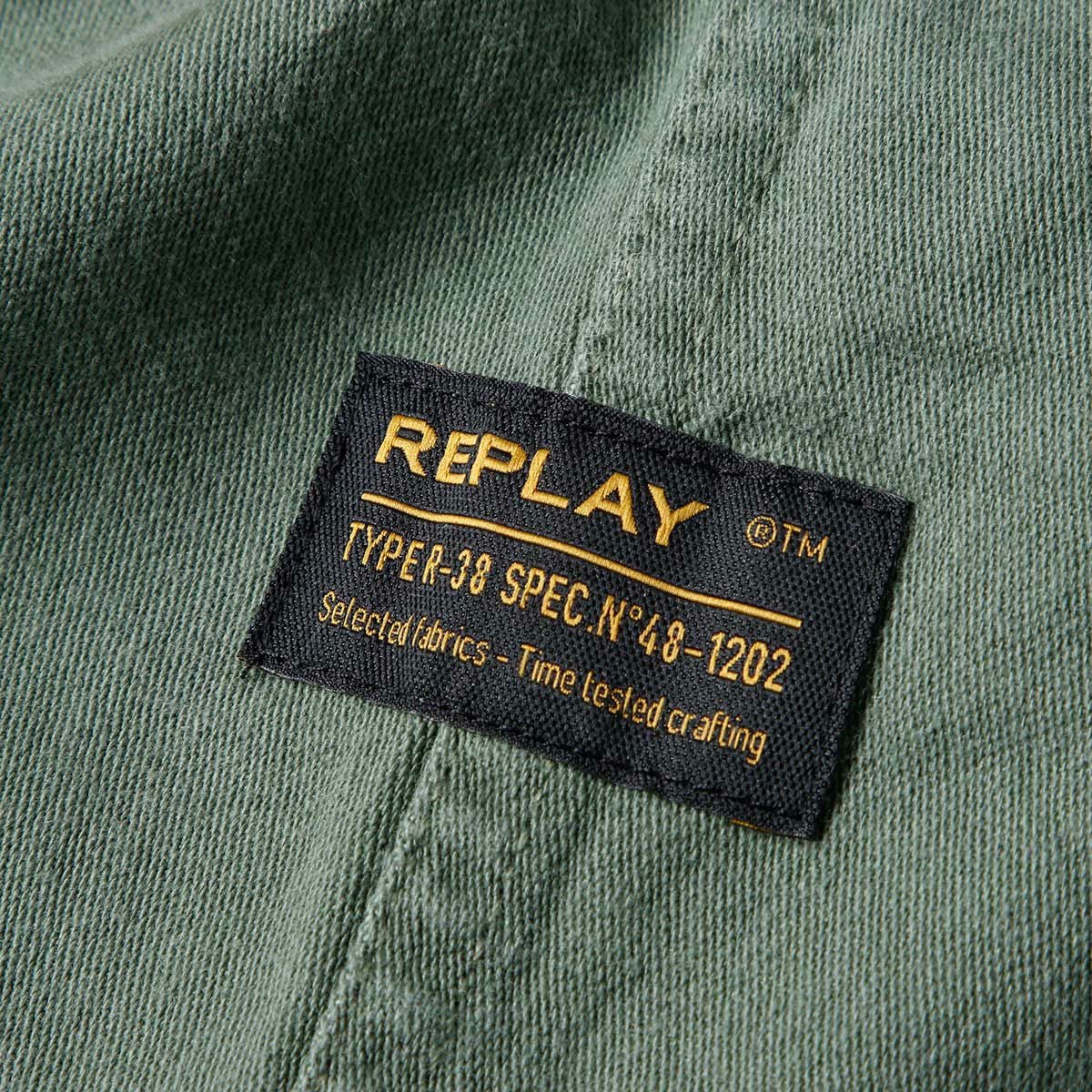 Replay｜アーミー ジャケット｜ファブリック｜オリーブ