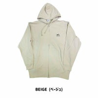 ONWORKS｜裏毛ラインタッチSC刺繍フルジップパーカ｜フーディ｜ベージュ