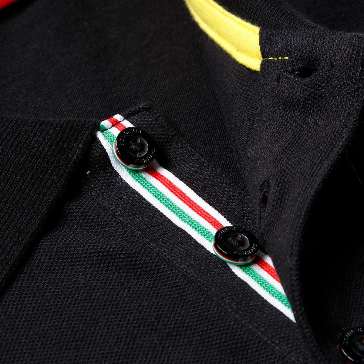 Ferrari｜スクーデリア フェラーリ クラシック ロゴ ポロ｜ポロシャツ｜ブラック