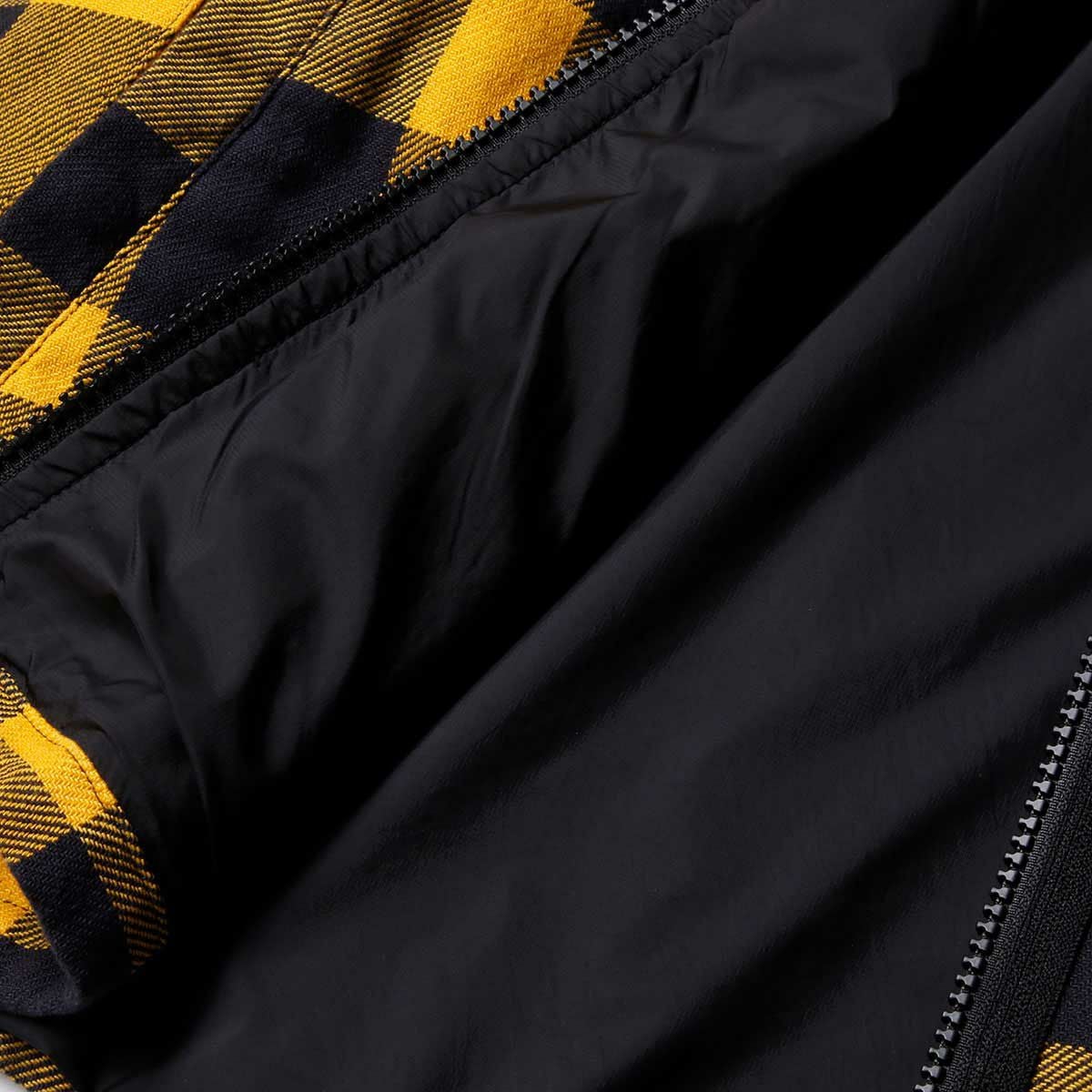 Replay｜イエローチェックコットンツイルシャツパーカー｜フーディ｜イエロー