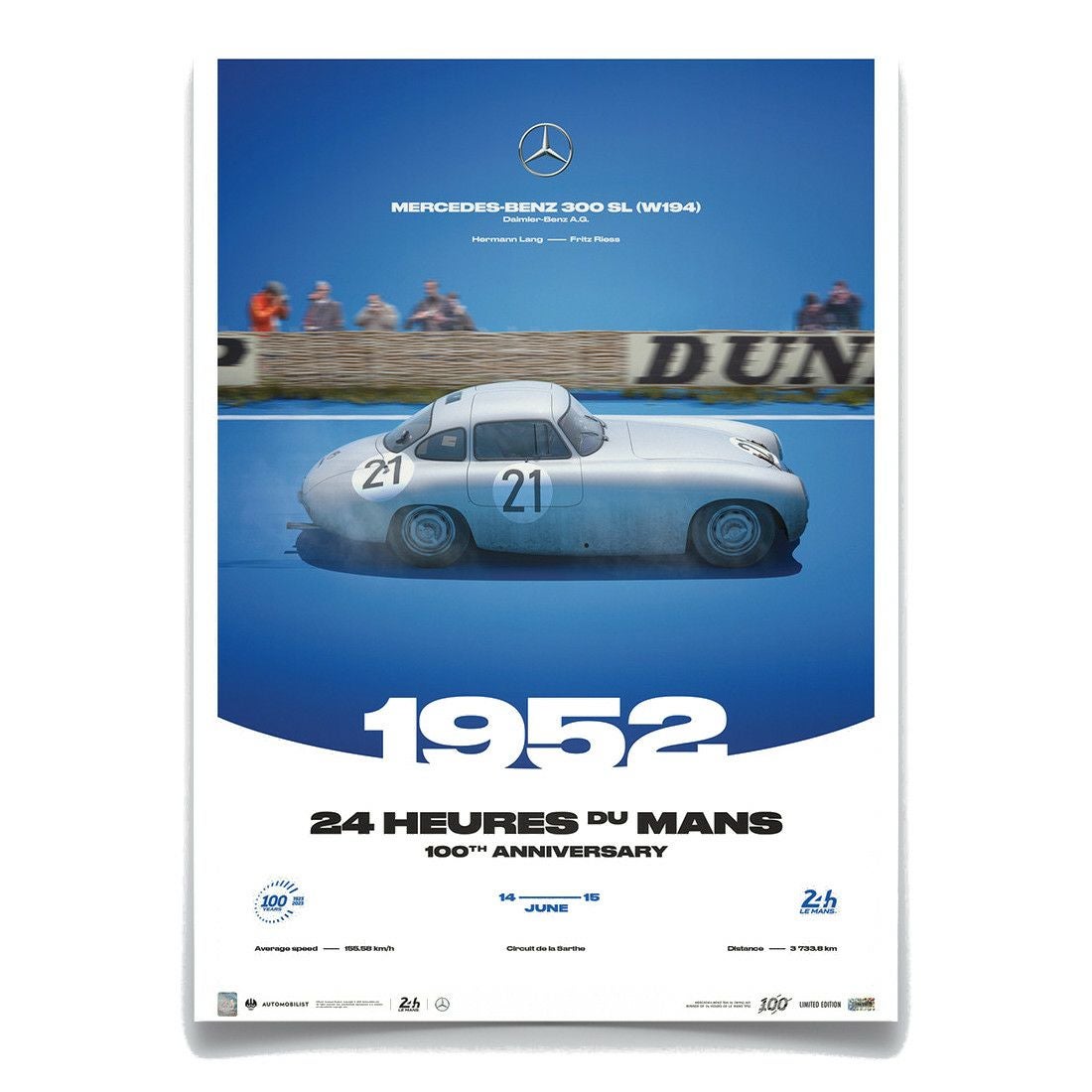 MERCEDES-BENZ 300 SL 1952 ル・マン24時間レース 100周年記念
