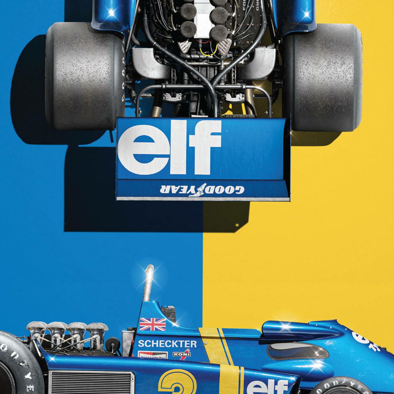 TYRRELL P34 BLUEPRINT 1976 リミテッド エディション ポスター
