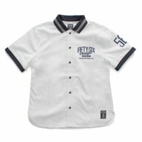 56design｜リブミックス ショートスリーブ シャツ｜ホワイト