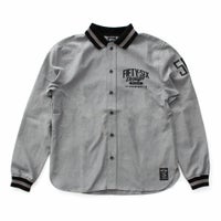 56design｜リブミックス ロングスリーブ シャツ｜ブラック