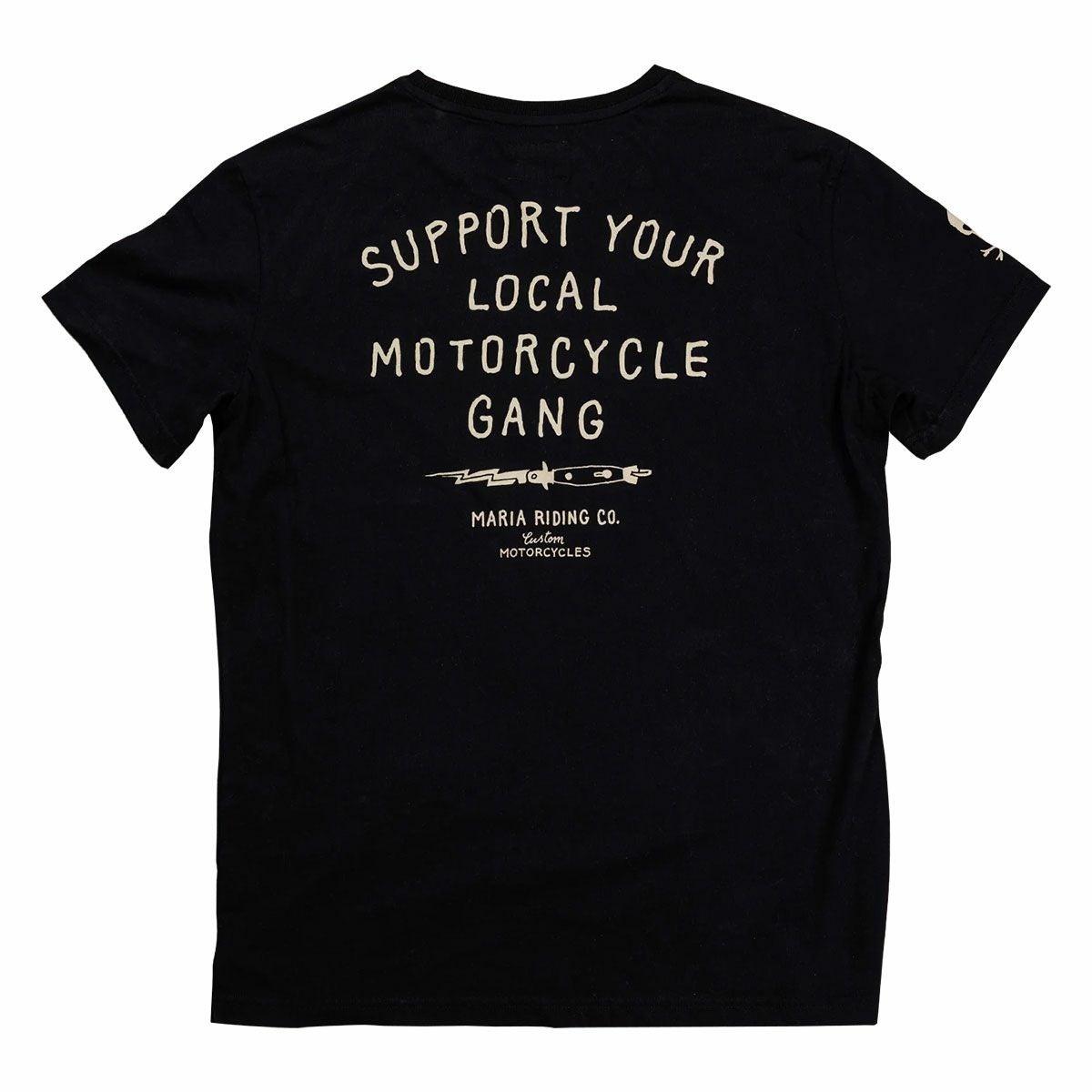 Maria Riding Company｜フリック ナイフ Tシャツ｜ブラック