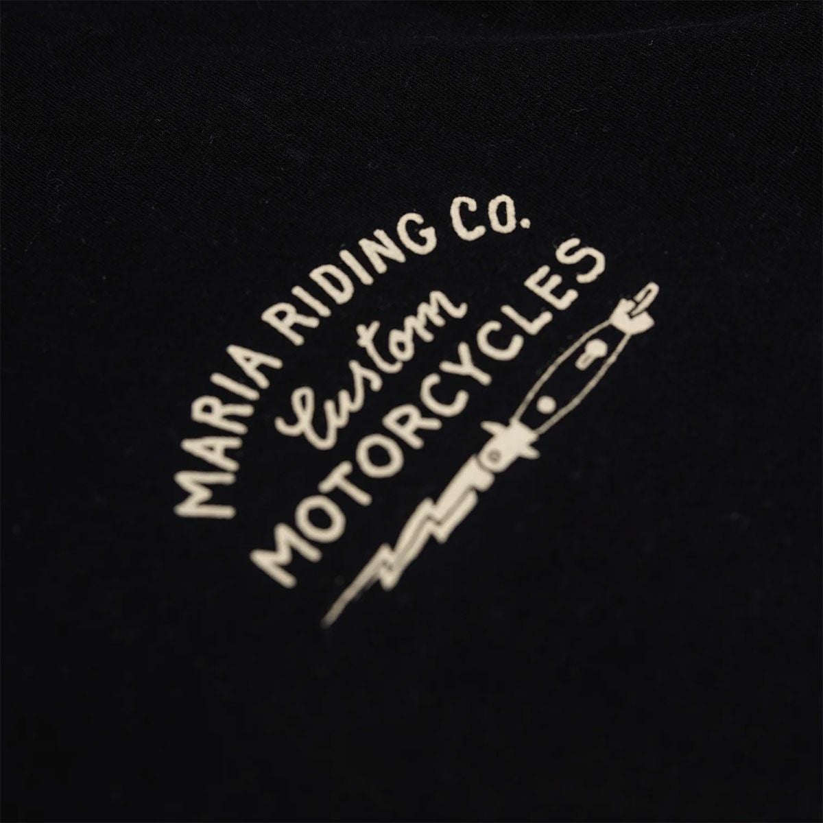 Maria Riding Company｜フリック ナイフ Tシャツ｜ブラック