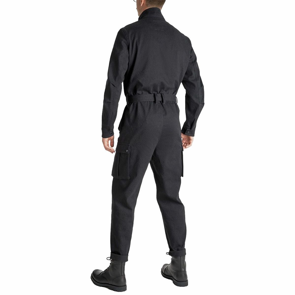 PANDO MOTO｜ブラット スーツ ブラック｜オーバーオール｜ブラック｜モデル着用