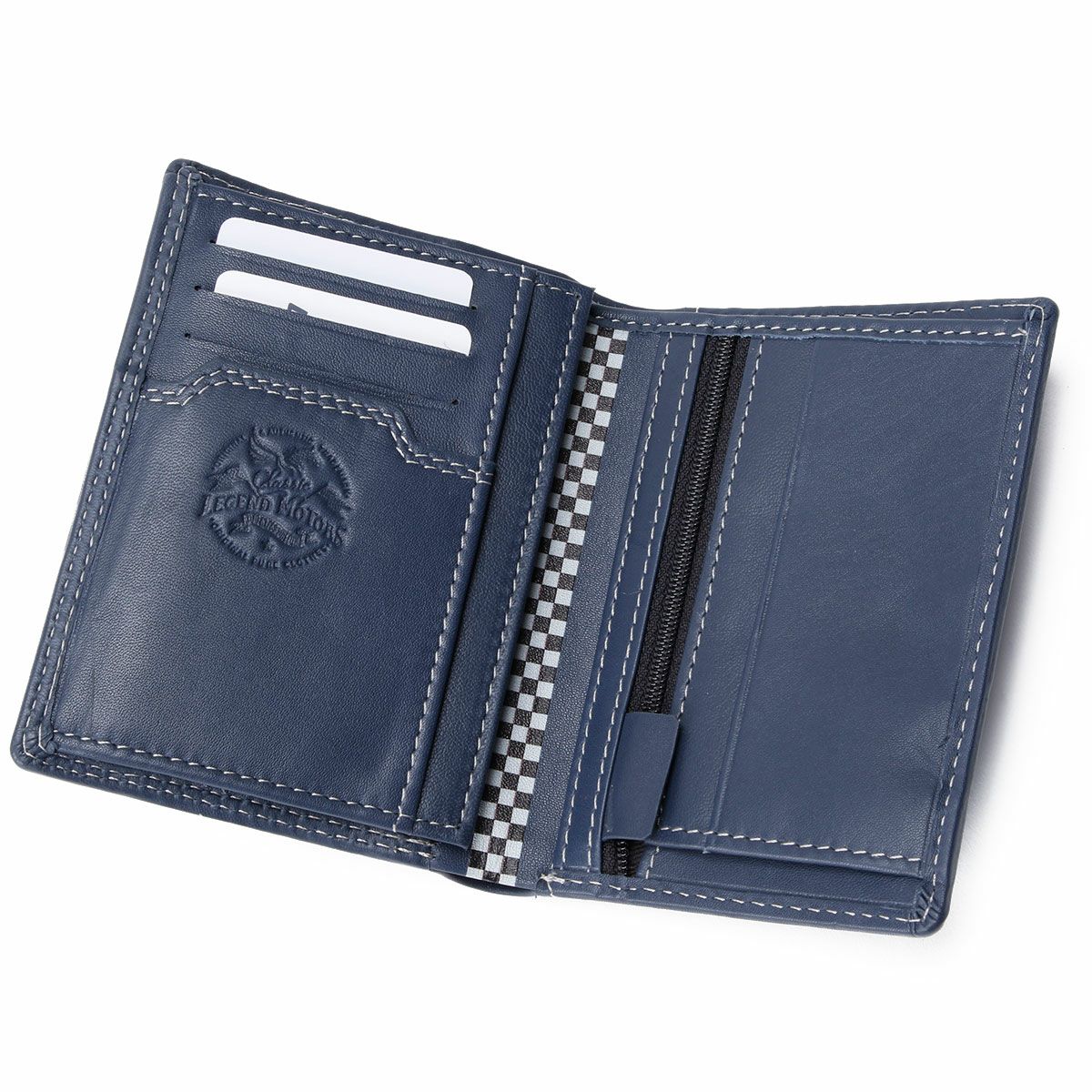 CLASSIC LEGEND MOTORS｜スティーブ・マックィーン Tyler ウォレット｜財布｜ロイヤルブルー