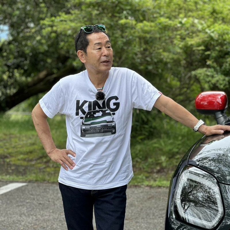 土屋圭市｜KING Tシャツ｜ホワイト｜モデル着用