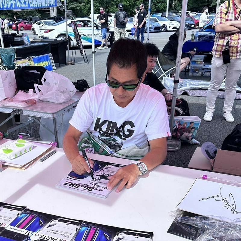 土屋圭市｜KING Tシャツ｜ホワイト｜モデル着用