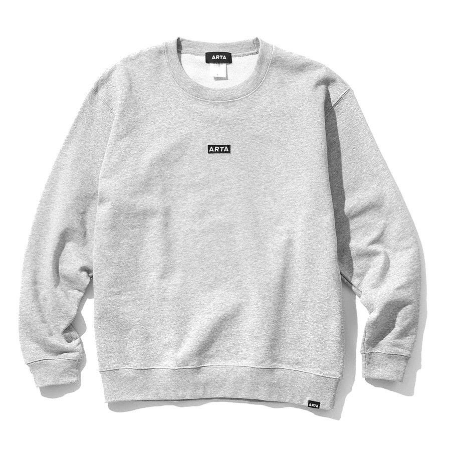 ARTA｜ARTA ボックス ロゴ スウェット シャツ｜グレー