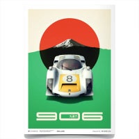 Automobilist｜PORSCHE 906 日本グランプリ 1967 ミニ エディション ポスター｜