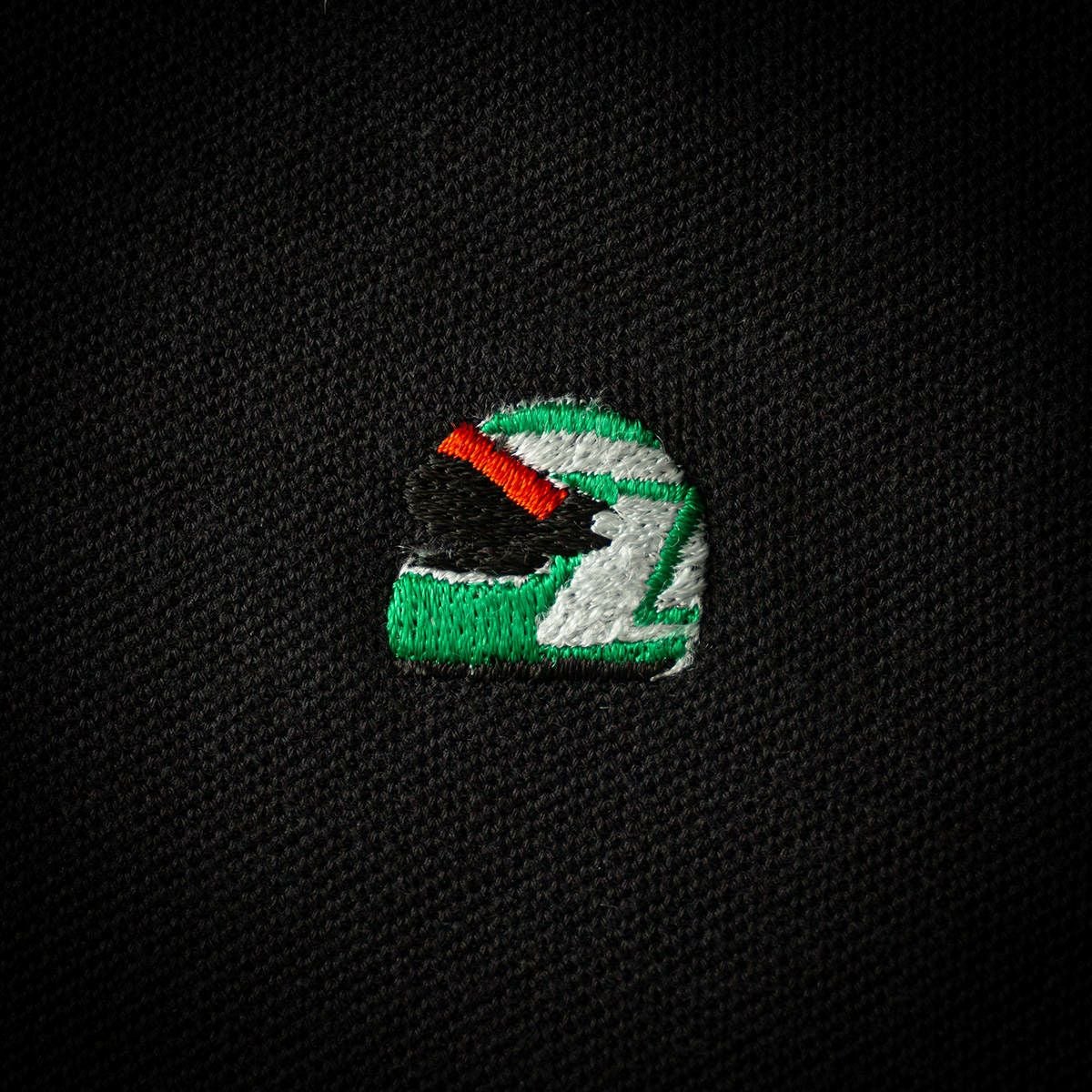 土屋圭市｜ヘルメット ポロシャツ｜ブラック