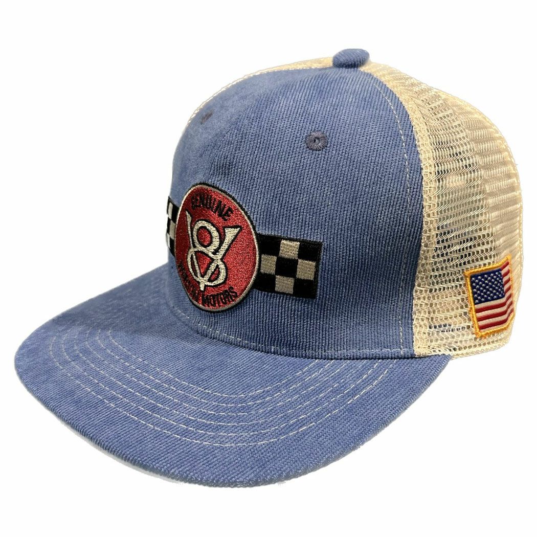 Warson Motors｜V8 キャップ｜帽子｜ブルー