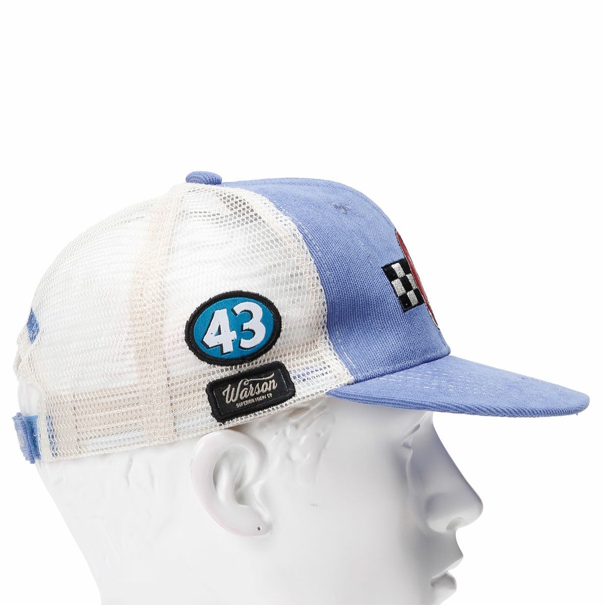 Warson Motors｜V8 キャップ｜帽子｜ブルー