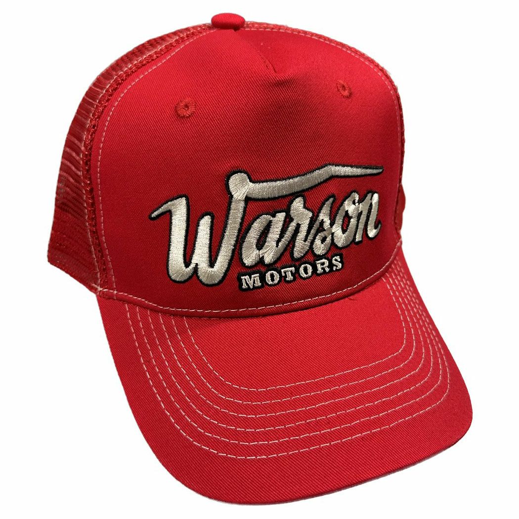 Warson Motors｜ベーシック キャップ｜帽子｜レッド