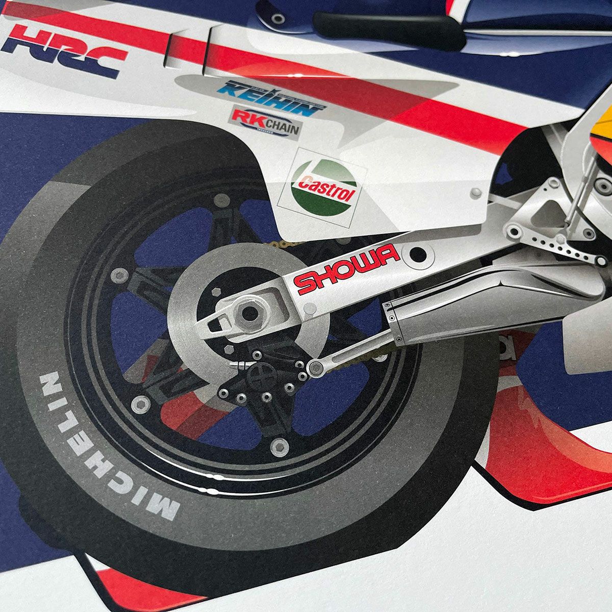 Freddie Spencer Honda NS500 WGP500 1983 ポスター | モトーリモーダ