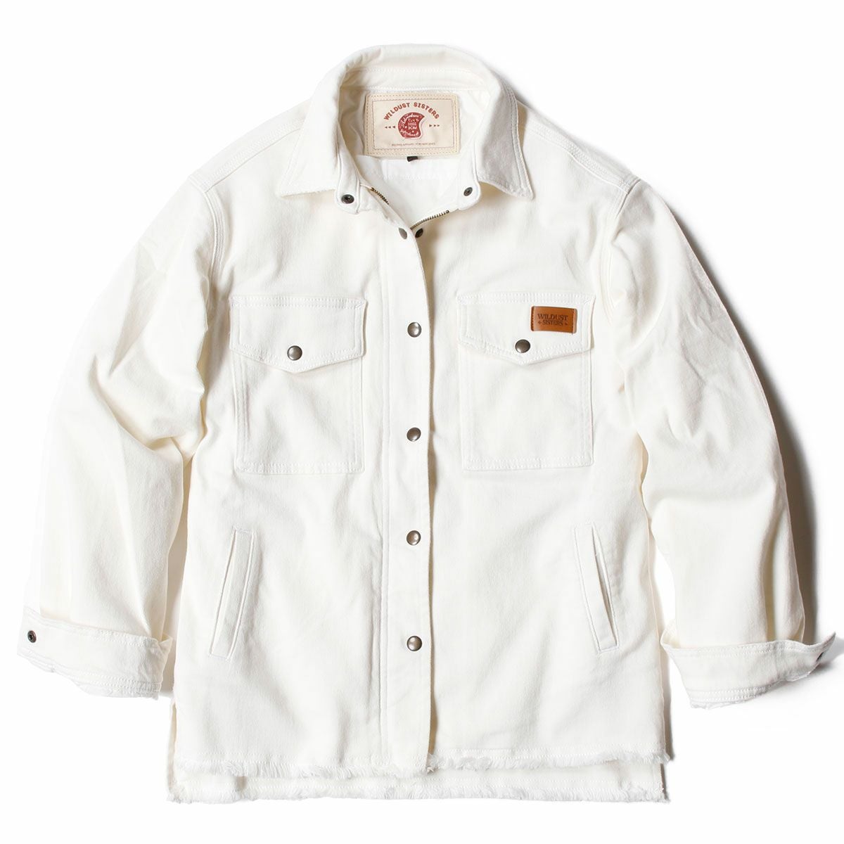 WILDUST｜アーマリス モト ジャケット｜ファブリック｜ホワイト