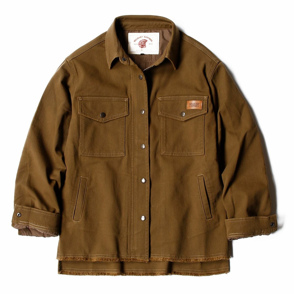 WILDUST｜アーマリス モト ジャケット｜ファブリック｜ダークキャメル